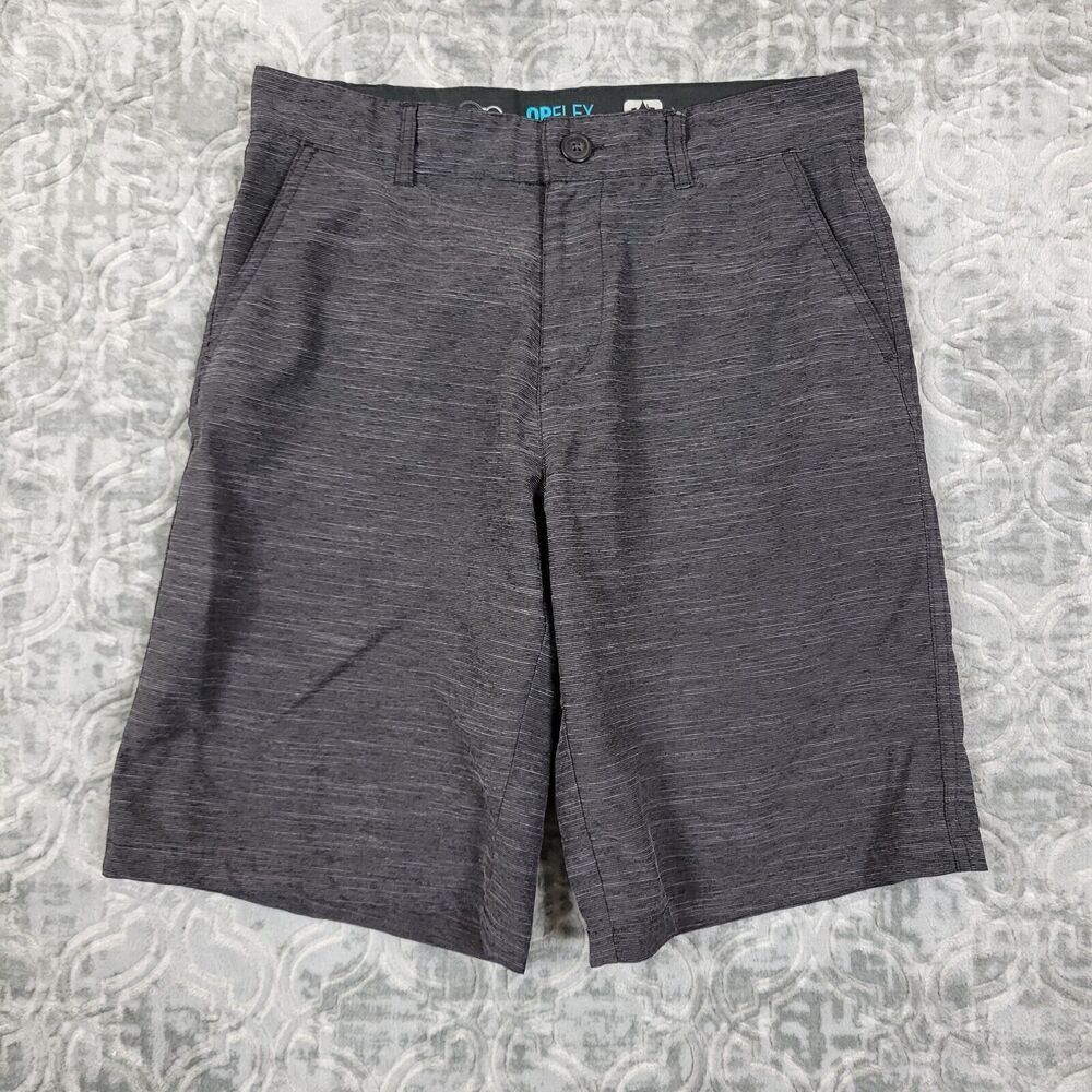 Ocean Pacific Hybrid Board Shorts Men's Size 30 Black Gray 4 Way Stretch Surf